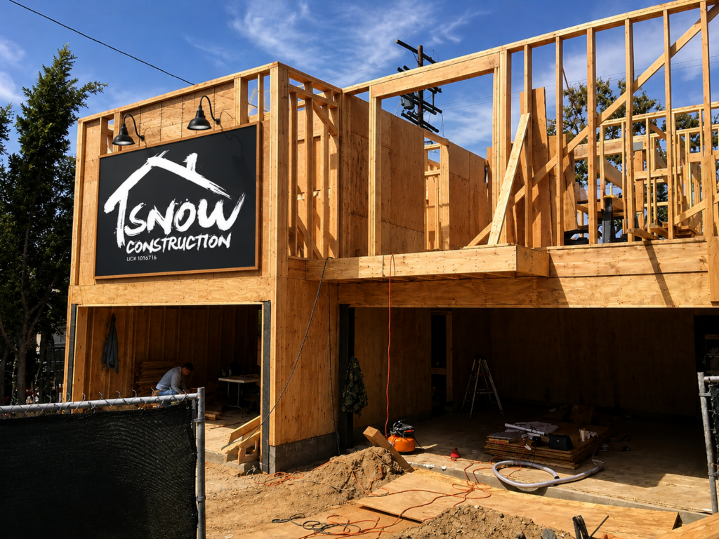 Snow Construction banner